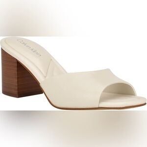 Calvin Klein Women's TOVEN Heeled Sandal, Chic Cream (Brand New)